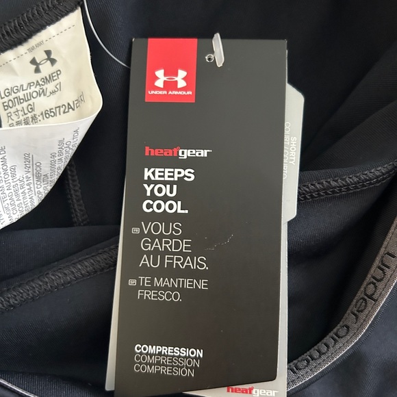 Davidson Wildcats Under Armour Heat Gear Compression Shorts NWT Size Large - Picture 4 of 8